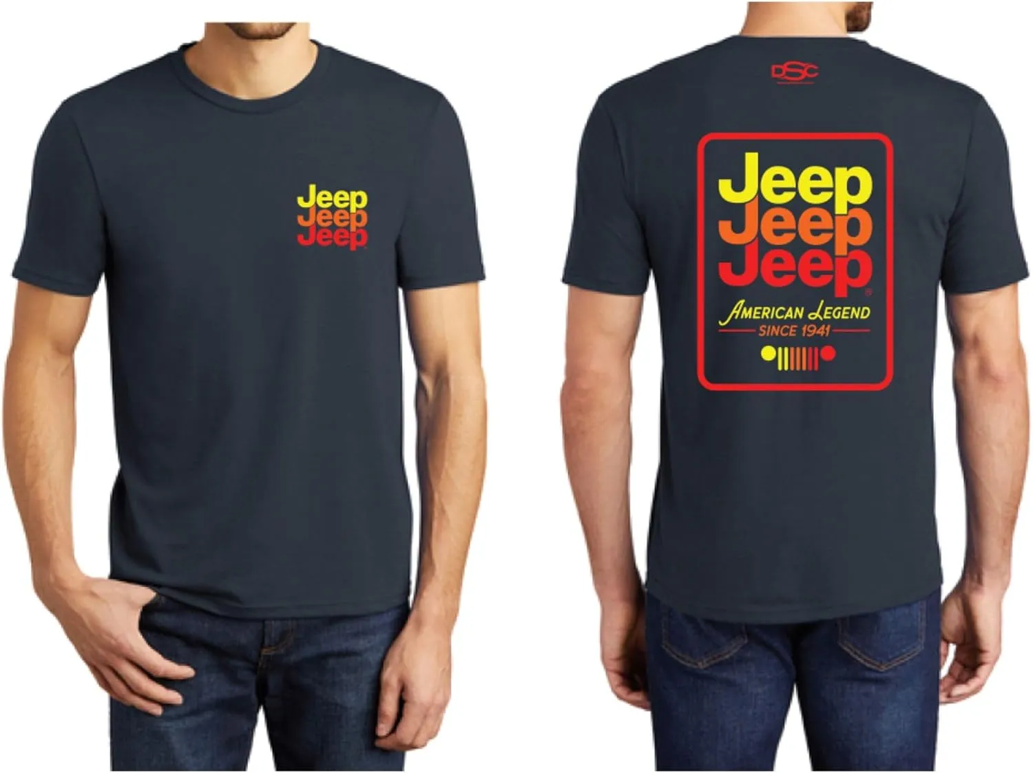Jeep Mens Triple Echo T-Shirt | American Legend Since 1941 | 100% Cotton Gifts for Men
