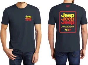 Jeep Mens Triple Echo T-Shirt | American Legend Since 1941 | 100% Cotton Gifts for Men