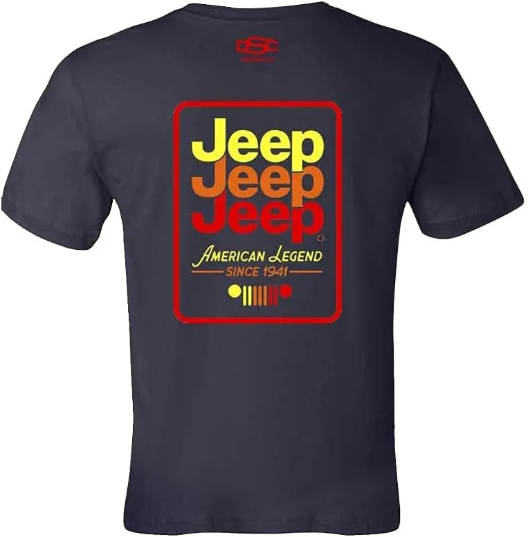 Jeep Mens Triple Echo T-Shirt | American Legend Since 1941 | 100% Cotton Gifts for Men