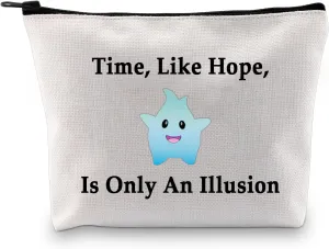 JXGZSO Time Like Hope Is Only An Illusion Makeup Bag Lumalee Blue Merch Animation Movie Lover Gift