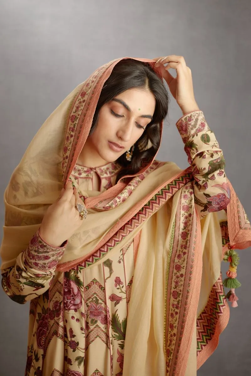 Kasturi toral anarkali set