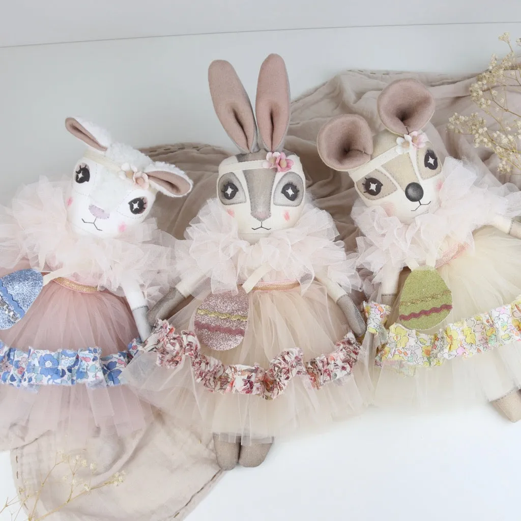 Keepsake Easter 'Wild Flowers' Liberty Print Hebe Hare