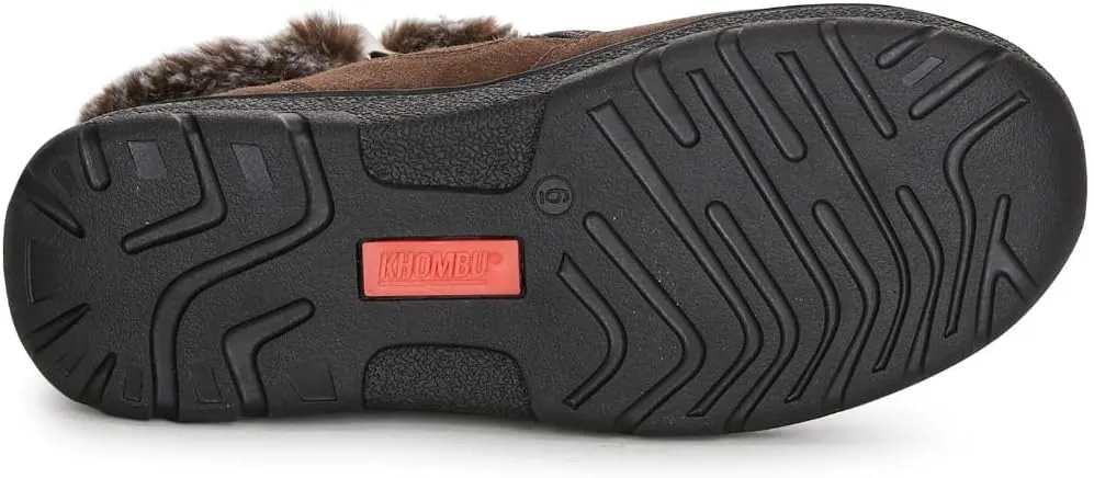 Khombu Women's Jessica Ankle Boots Faux Fur Shearling Lining for Cold Winter Weather