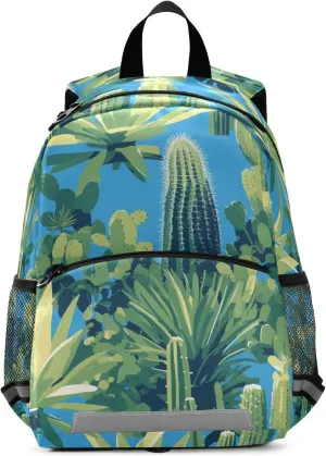Kids Backpack for Boys, Cactus Many Illusion, Waterproof School Bags Cute Travel