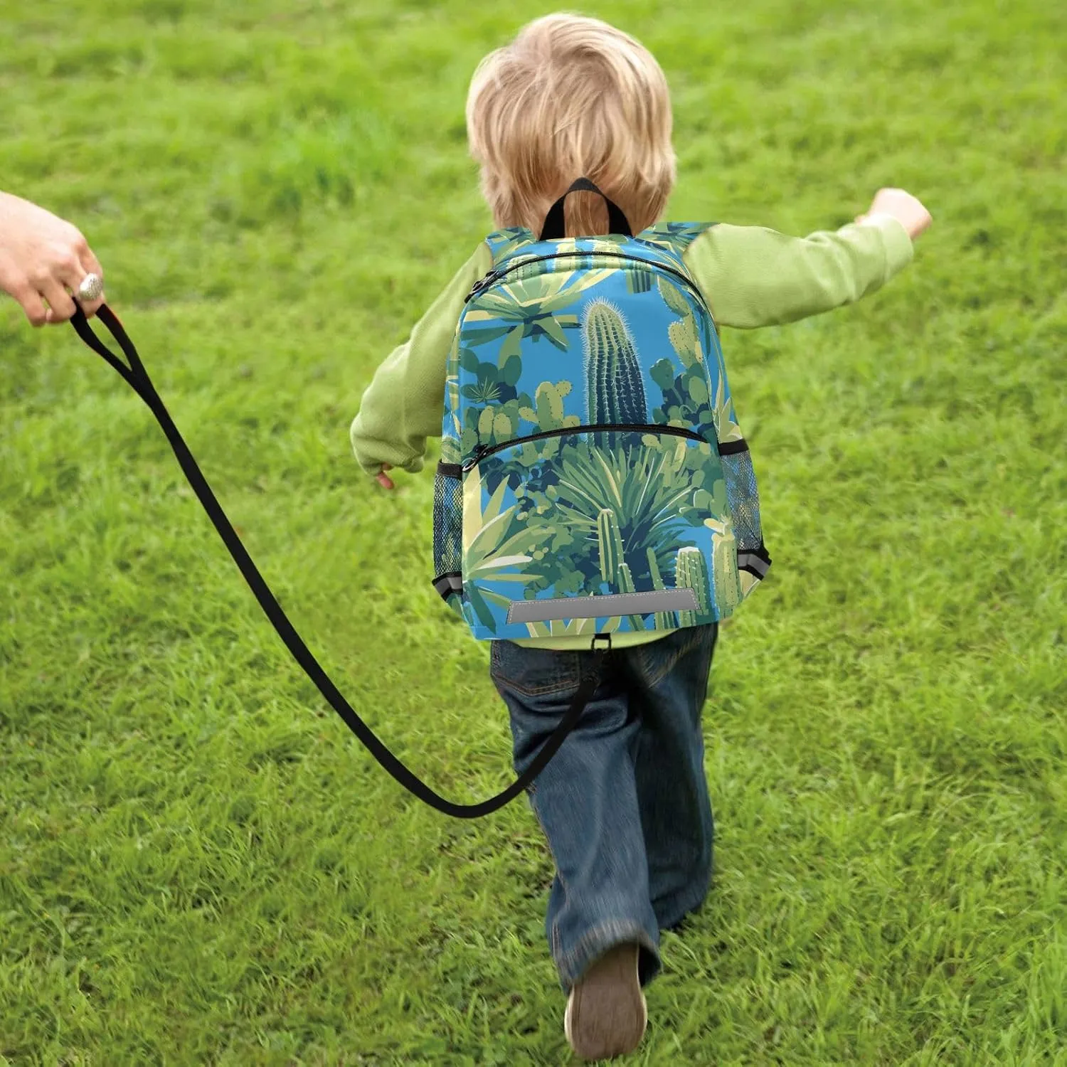 Kids Backpack for Boys, Cactus Many Illusion, Waterproof School Bags Cute Travel
