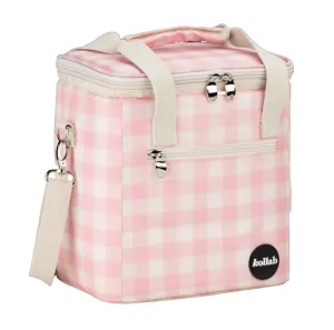 Kollab Mini Insulated Cooler Bag - Candy Pink Check
