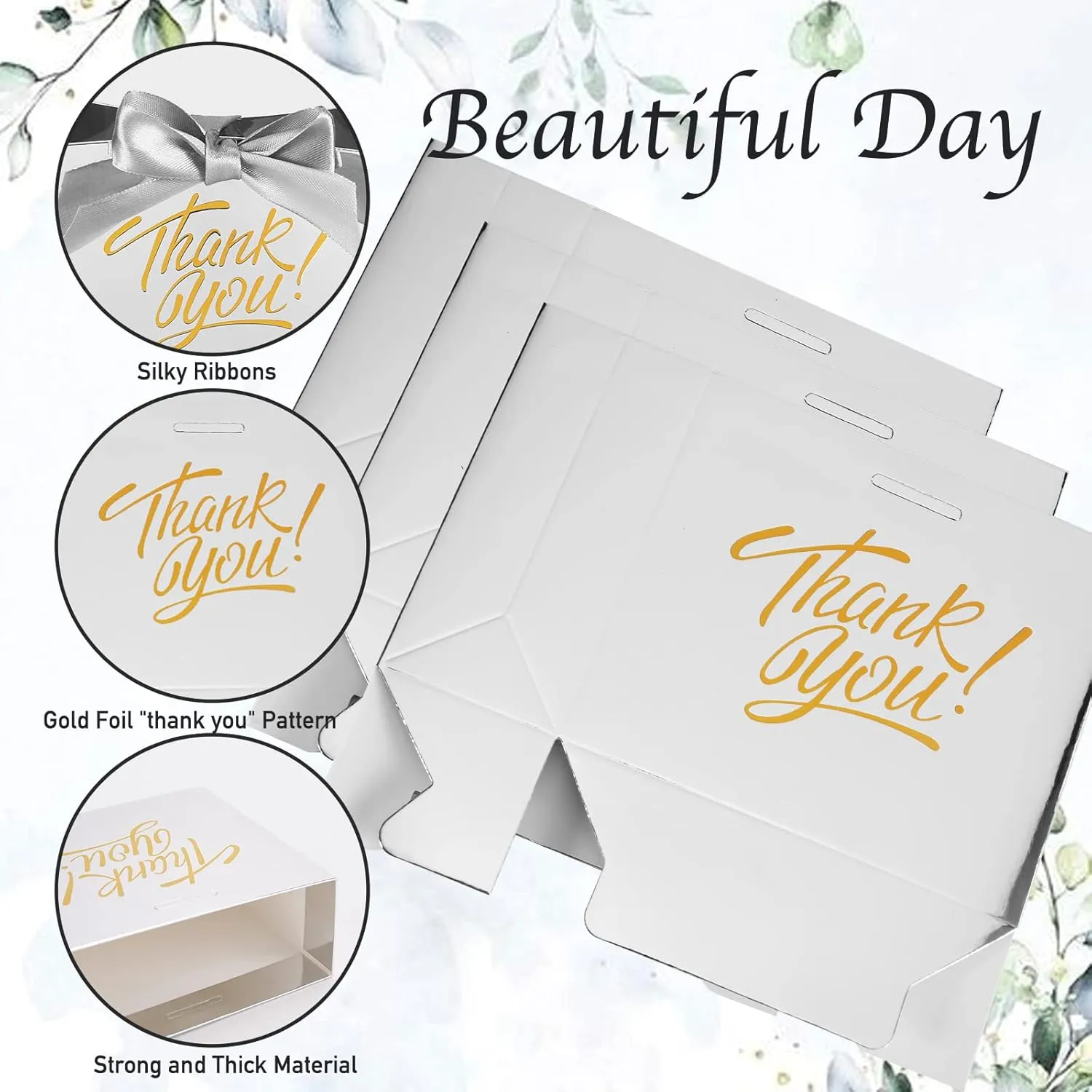 KPOSIYA Small Gift Bags, 50 Pack Small Thank You Bags 4.5x1.8x3.9 Inches Party Favor Bag Silver Paper Candy Boxes with Bow Ribbon,Mini Gift Box for Wedding Baby Shower Birthday Bridal Business Party Supplies (Silver)
