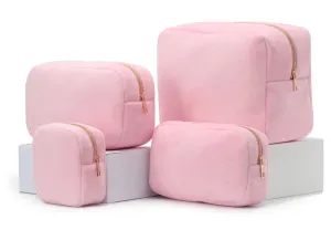 Large Terry Cloth Cosmetic Bag