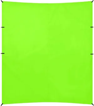 Lawn Green Chartreuse Solid Color Pure Plain Beach Tent UPF50 Lightweight Outdoor Sun Shade with Sandbags, Sand Shovel, Poles for Backyard and Camping
