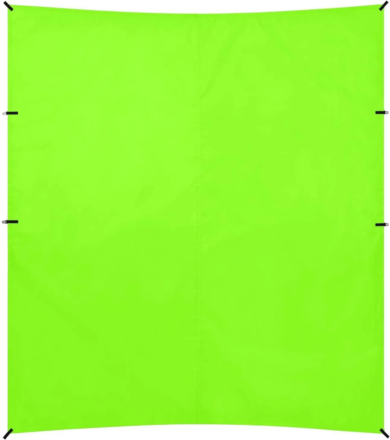 Lawn Green Chartreuse Solid Color Pure Plain Beach Tent UPF50 Lightweight Outdoor Sun Shade with Sandbags, Sand Shovel, Poles for Backyard and Camping