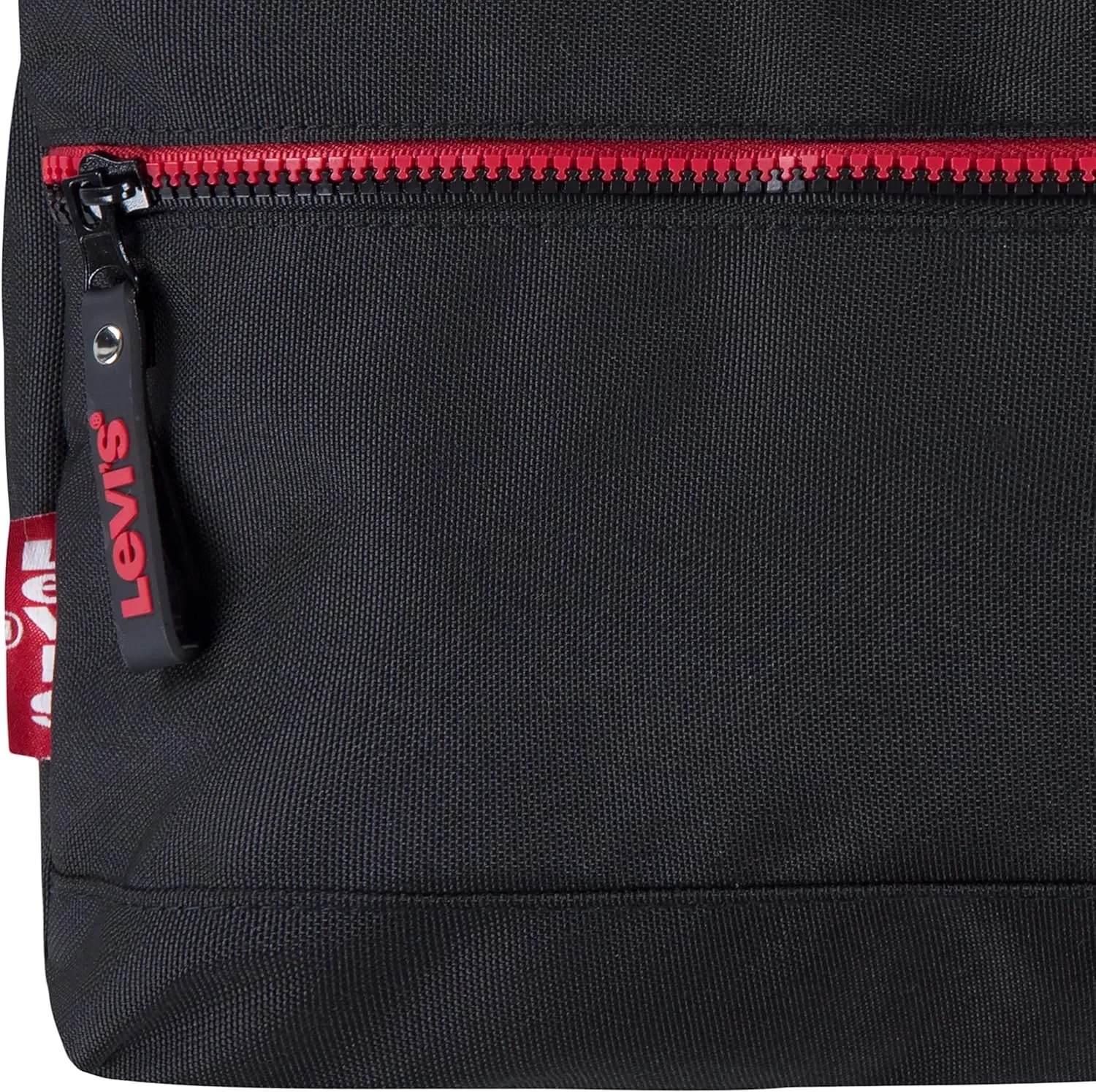Levi's Unisex-Adults Classic Logo Backpack, Black/Red Ombre, One Size