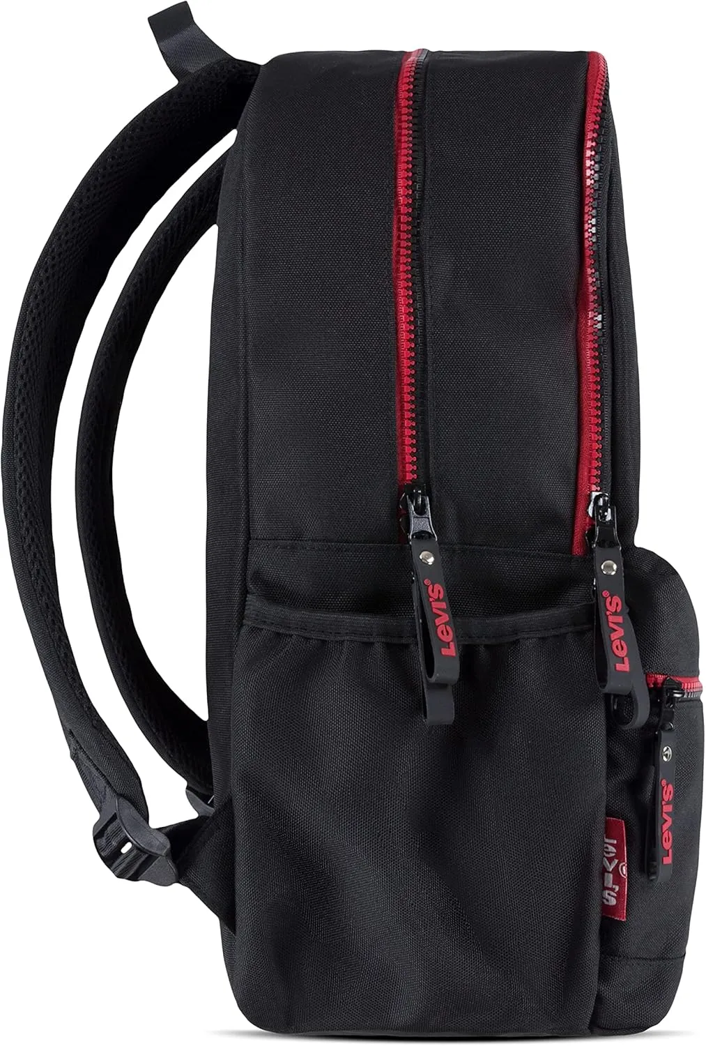 Levi's Unisex-Adults Classic Logo Backpack, Black/Red Ombre, One Size
