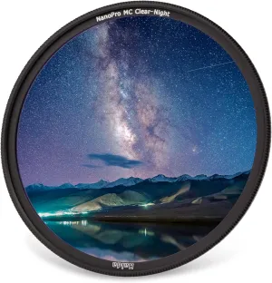 Light Pollution Filter Haida Clear-Night NanoPro Filter Optical Glass Enhances Visibility Artificial Light Sources Reduction for Sky/Star (58mm)