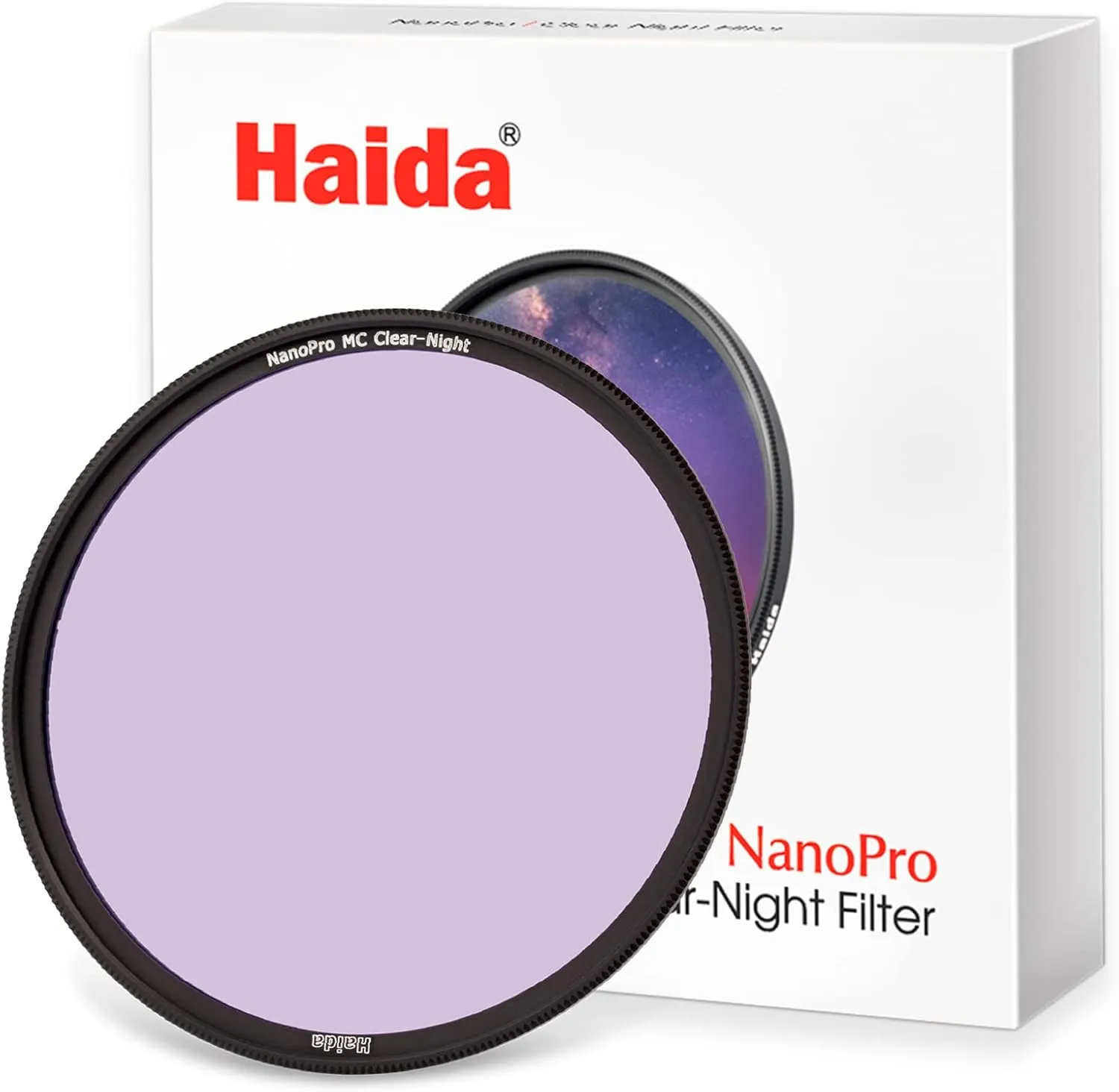 Light Pollution Filter Haida Clear-Night NanoPro Filter Optical Glass Enhances Visibility Artificial Light Sources Reduction for Sky/Star (58mm)