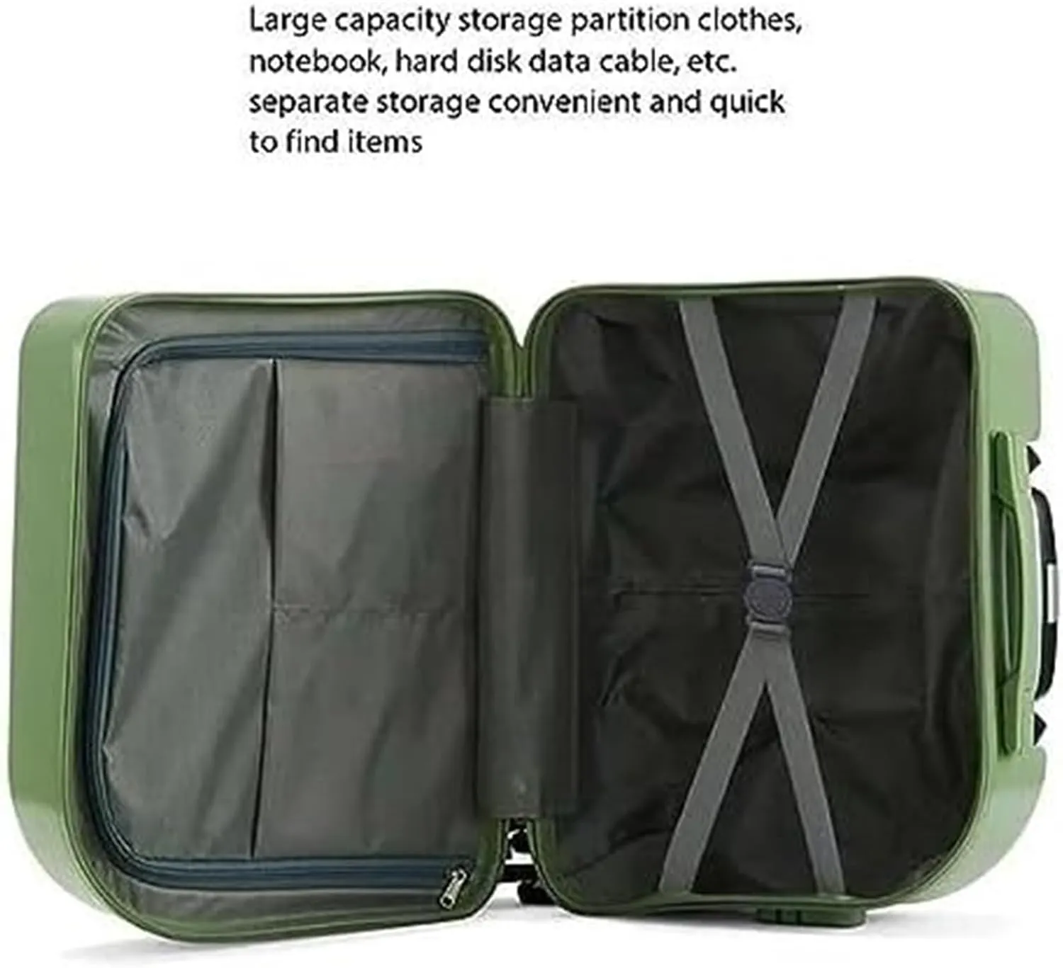 Light Suitcase 18" Suitcases With 4 Wheels PVC Durable Hardside Luggage Bag For Travel Suitcase Wheeled Luggage (Color : A, Size : 18 inch)