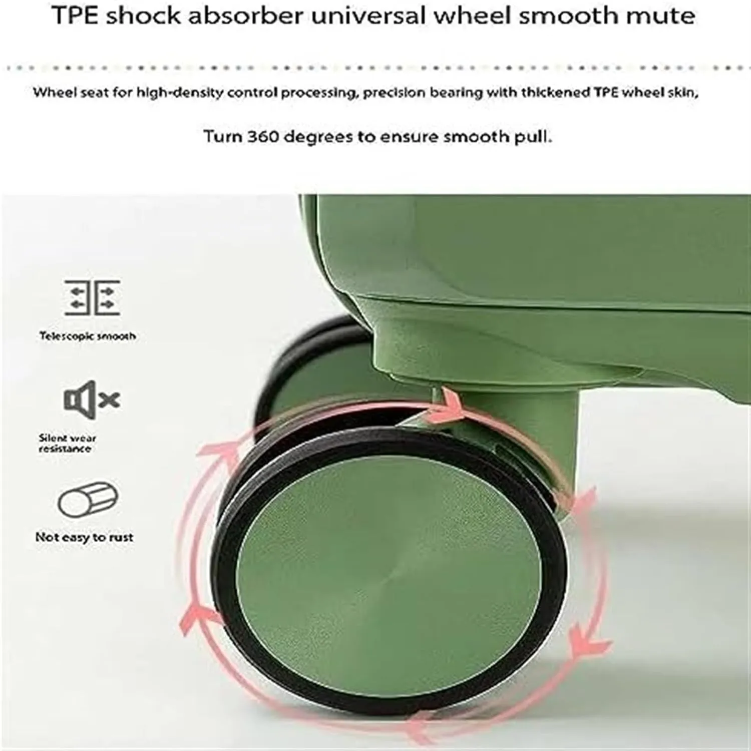 Light Suitcase 18" Suitcases With 4 Wheels PVC Durable Hardside Luggage Bag For Travel Suitcase Wheeled Luggage (Color : B, Size : 18 inch)