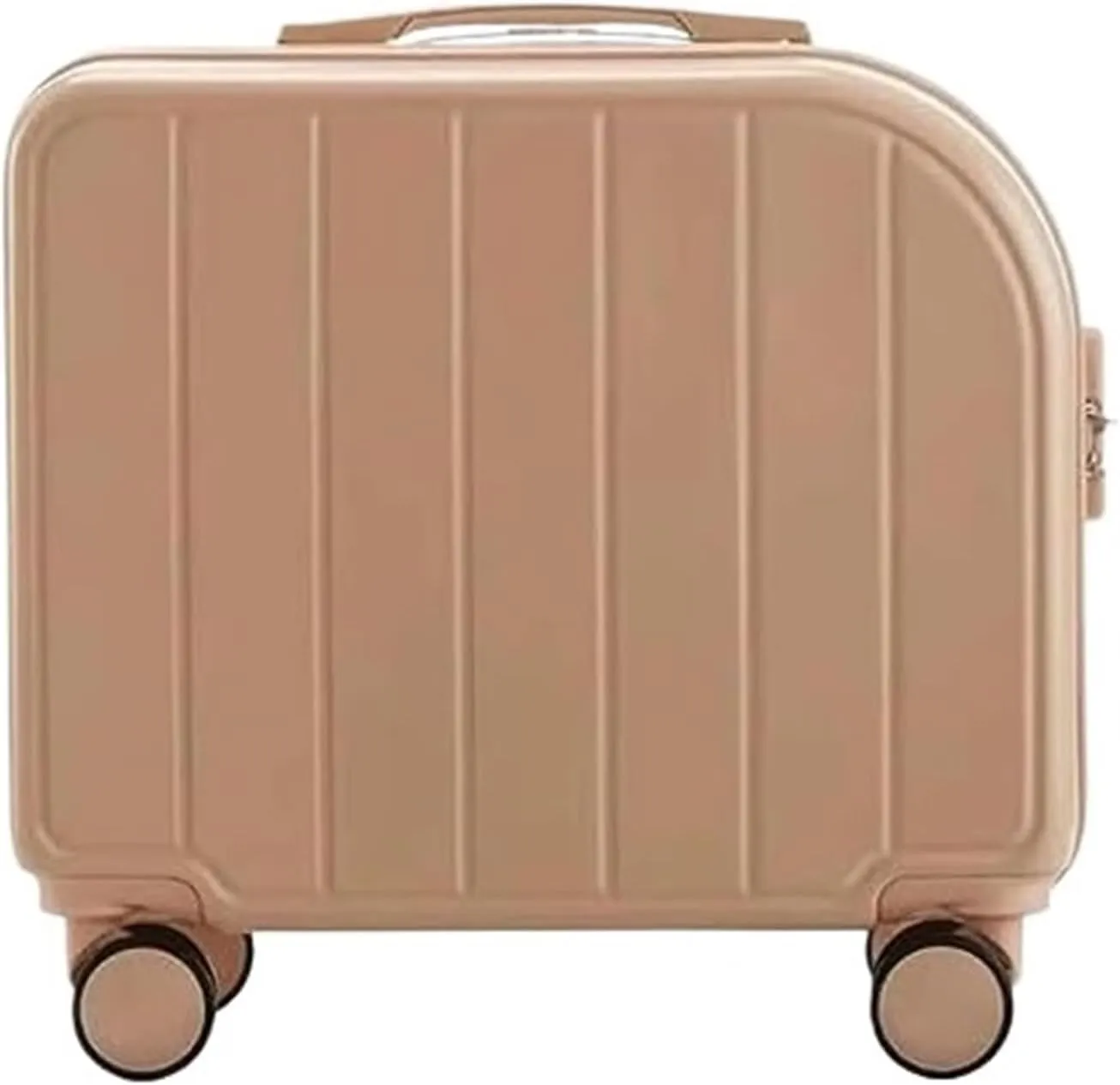 Light Suitcase 18" Suitcases With 4 Wheels PVC Durable Hardside Luggage Bag For Travel Suitcase Wheeled Luggage (Color : B, Size : 18 inch)