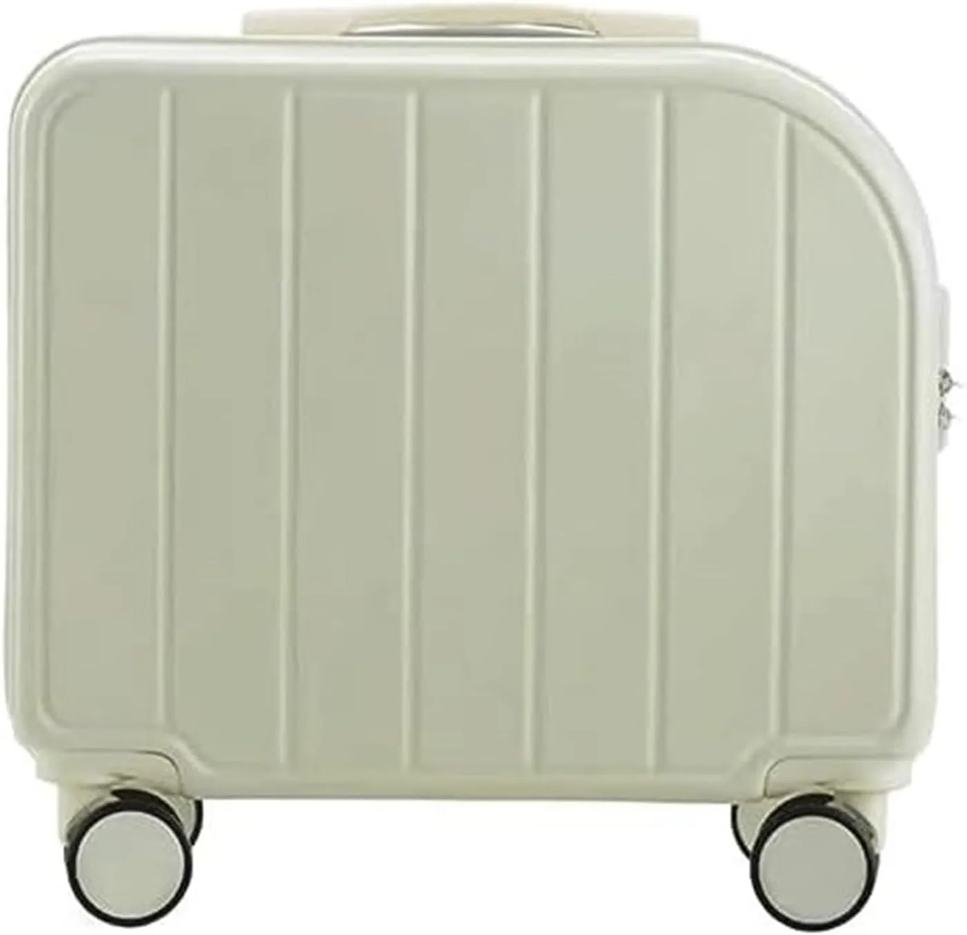 Light Suitcase 18" Suitcases With 4 Wheels PVC Durable Hardside Luggage Bag For Travel Suitcase Wheeled Luggage (Color : E, Size : 18 inch)