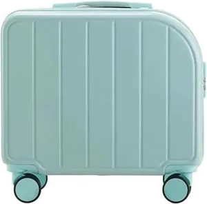 Light Suitcase 18" Suitcases With 4 Wheels PVC Durable Hardside Luggage Bag For Travel Suitcase Wheeled Luggage (Color : F, Size : 18 inch)