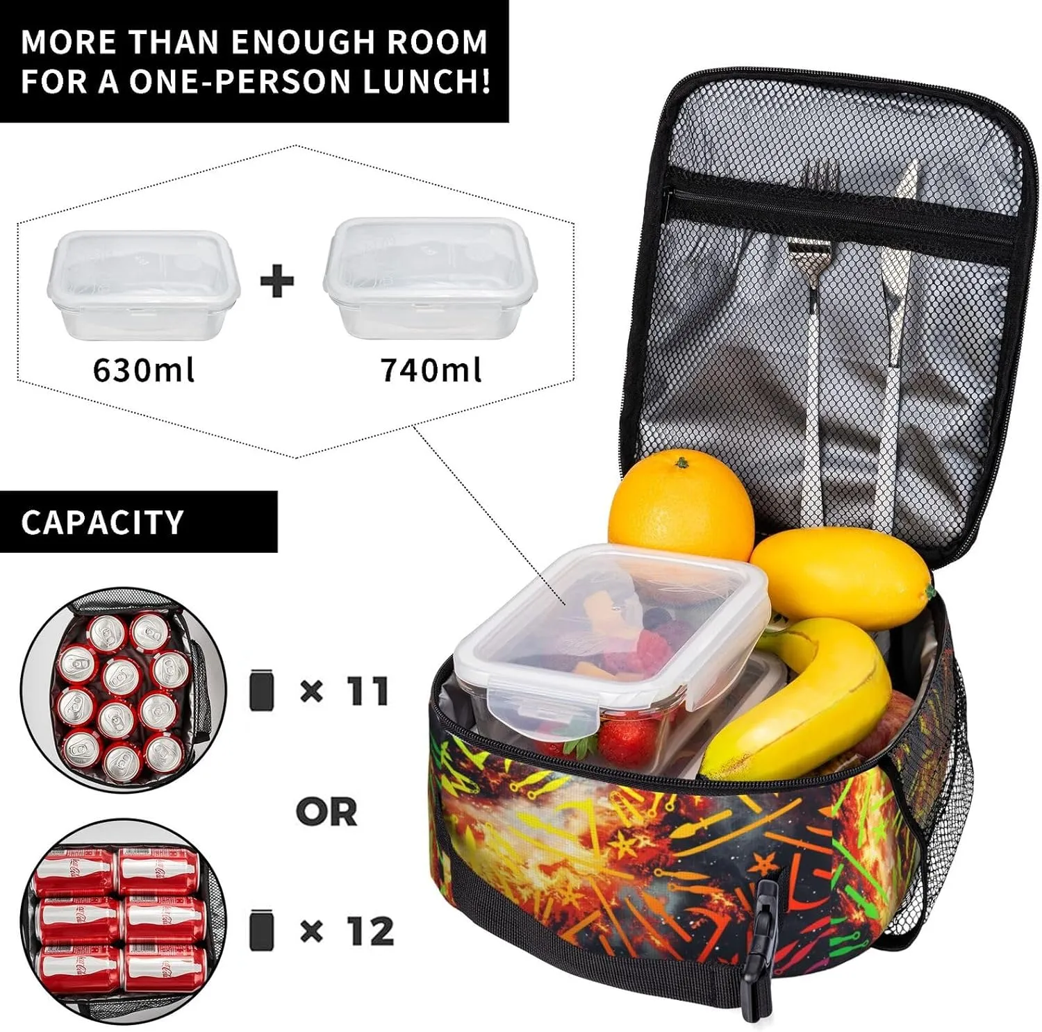 Lightweight Large Capacity Backpack Lunch Box Multifunctional Daypack For Adult Outdoor