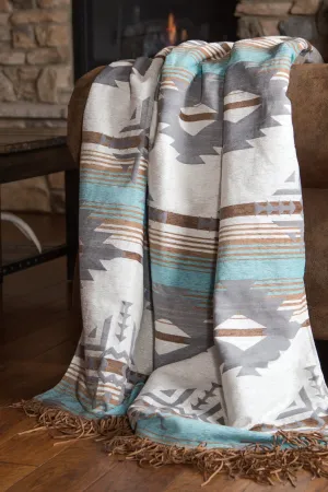 Lined Chenille Badlands Throw