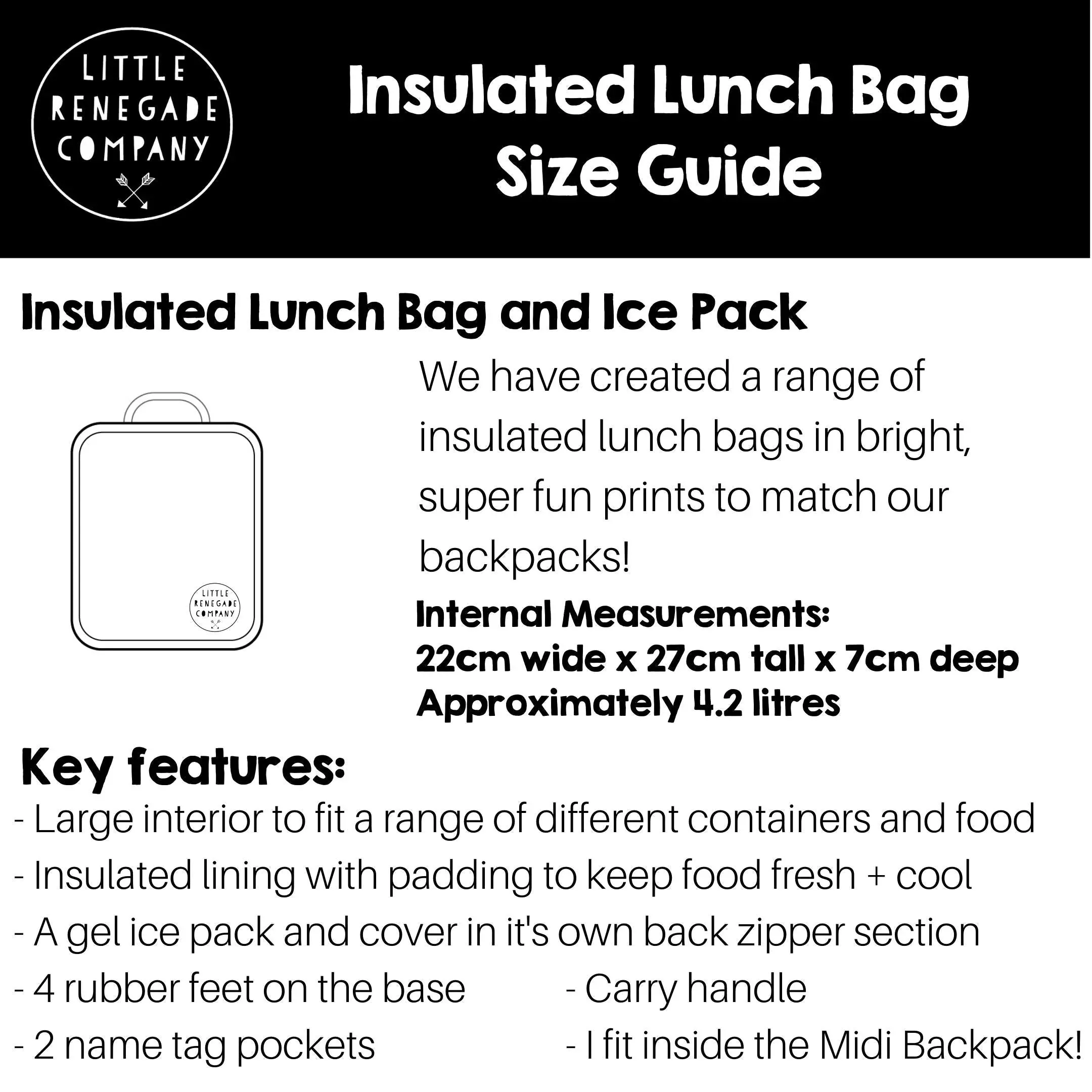 Little Renegade Company Insulated Lunch Bag - Willow