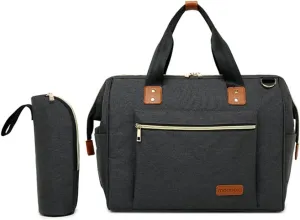 Lmbabter Diaper Bag Tote Multi-Function Baby Bag with Adjustable Shoulder Strap Insulated Pockets