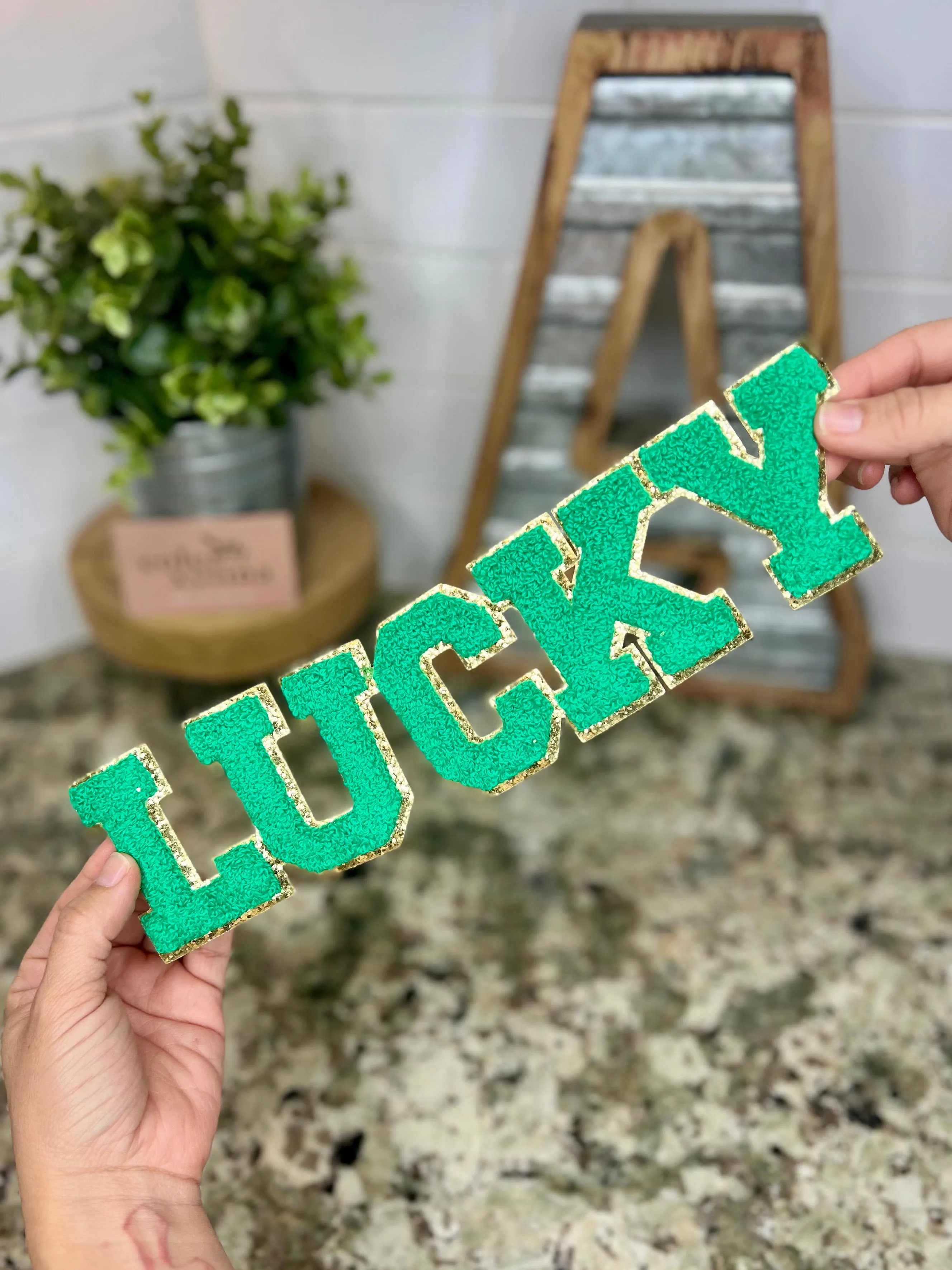LUCKY - CHENILLE PATCH