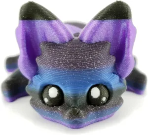 Lunar The Galaxy Fox 7.5 Inches - 3D Printed Fidget Fantasy Creature
