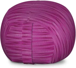 Lunarable Magenta Storage Toy Bag Chair, Gradient Old Aged Knit Pattern Creative Melange Wool Textured Nostalgic Art, Stuffed Animal Organizer Washable Bag, Large Size, Hot Pink Purple
