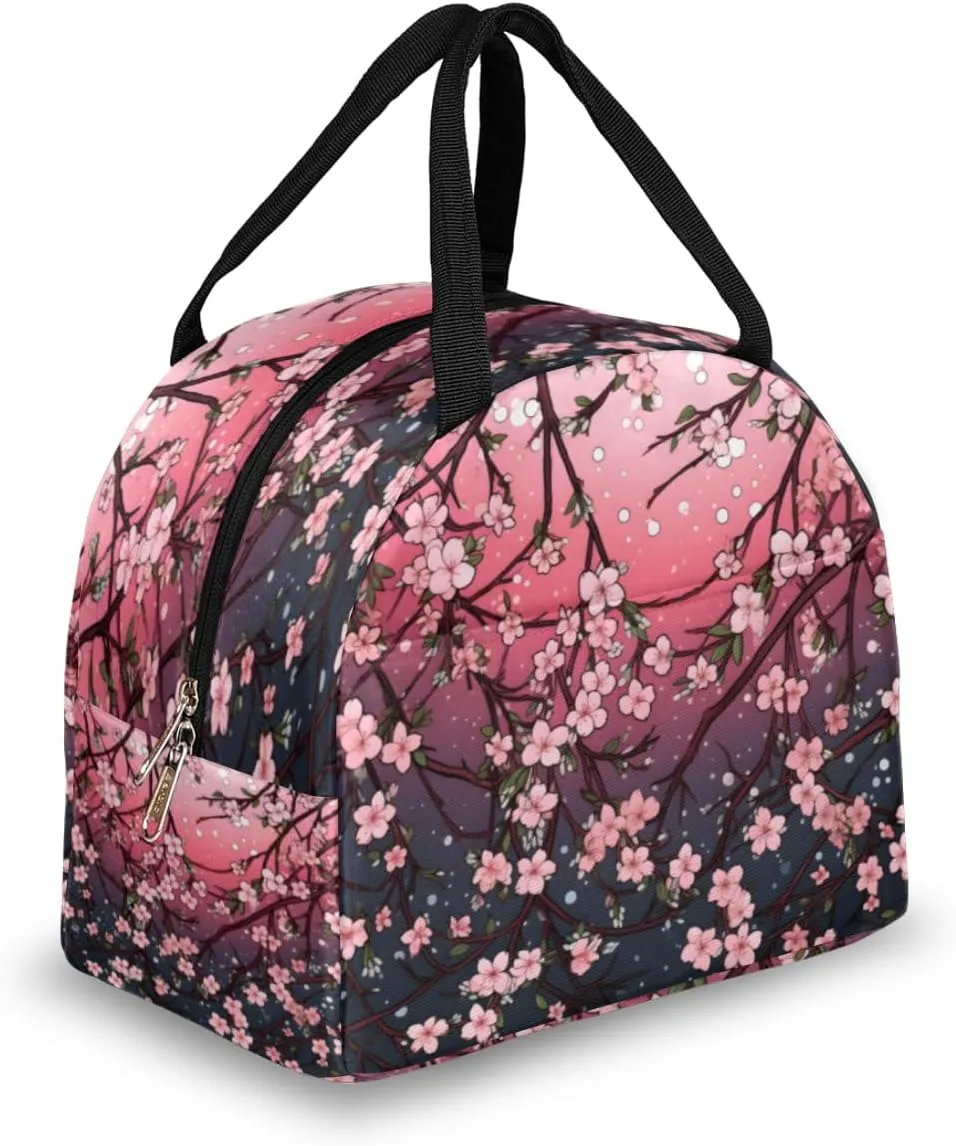 Lunch Tote Bag Classic Romance Style Reusable Insulated Bags Waterproof Adult Portable Meal Cooler Pack for Women Men Picnic Office Work Travel