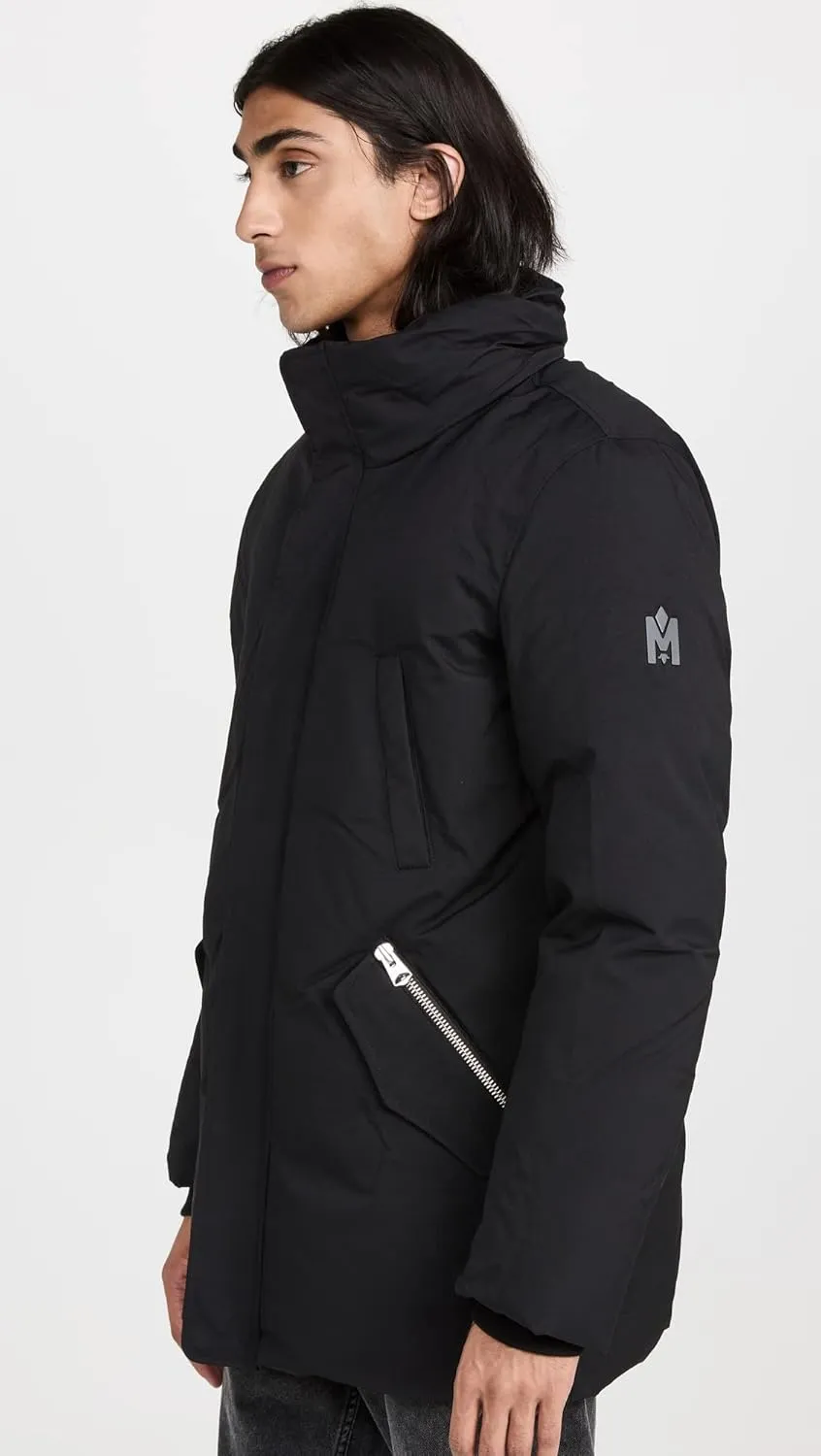 Mackage Men's Edward 2-in-1 Down Parka with Hooded Bib and Detatchable Sheepskin Collar