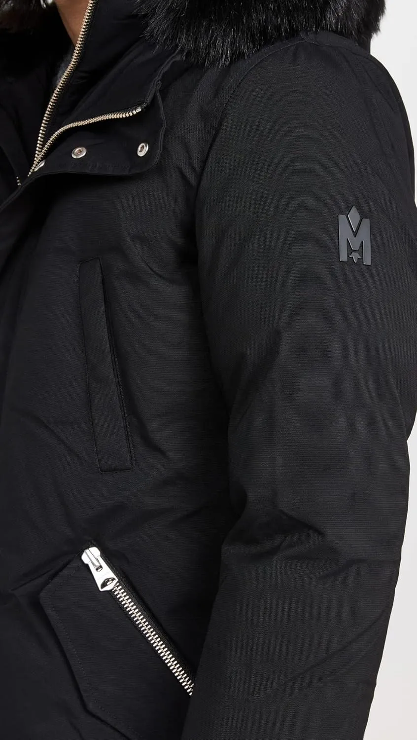 Mackage Men's Edward 2-in-1 Down Parka with Hooded Bib and Detatchable Sheepskin Collar