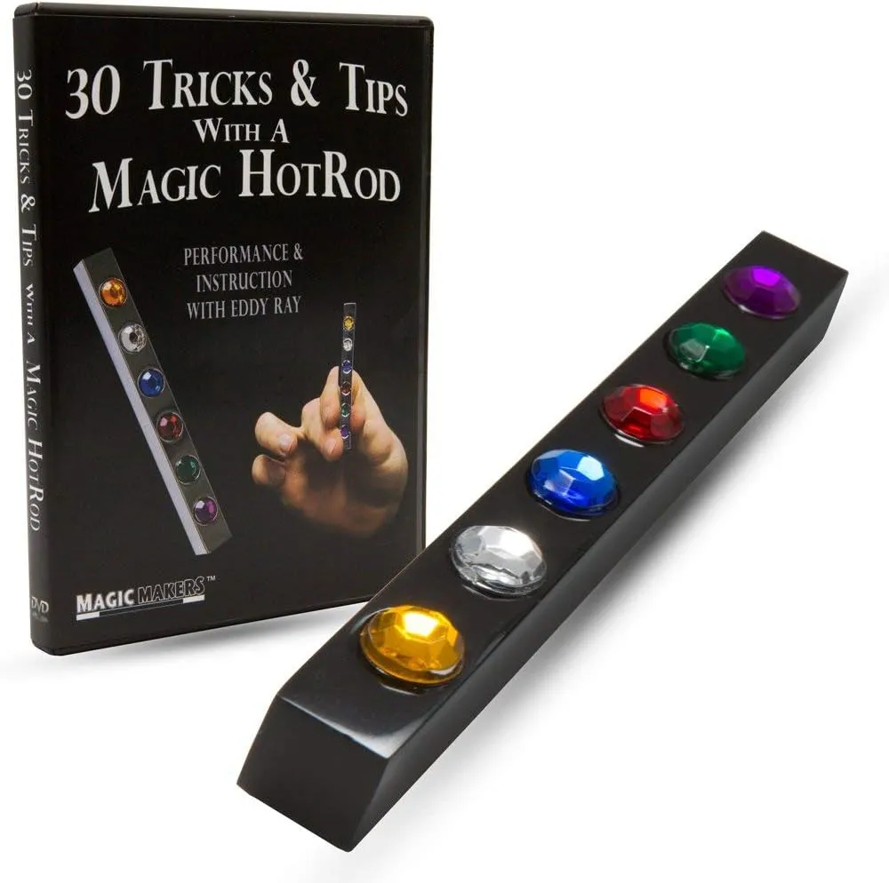 Magic Makers Metal Gem Hotrod - Black Hotrod with Blue Force - Includes Magic Training Guide