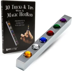 Magic Makers Metal Gem Hotrod - Silver Hotrod with Red Force - Includes Magic Training Guide