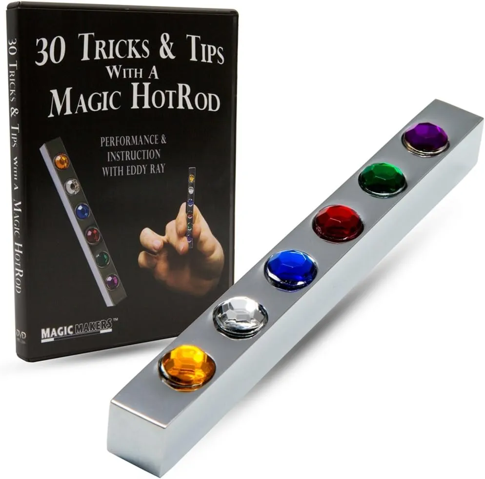 Magic Makers Metal Gem Hotrod - Silver Hotrod with Red Force - Includes Magic Training Guide