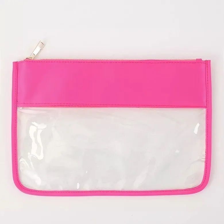 Magical Nylon Clear Pouch with Patches | Nylon Cosmetic Bag | Snack Bags