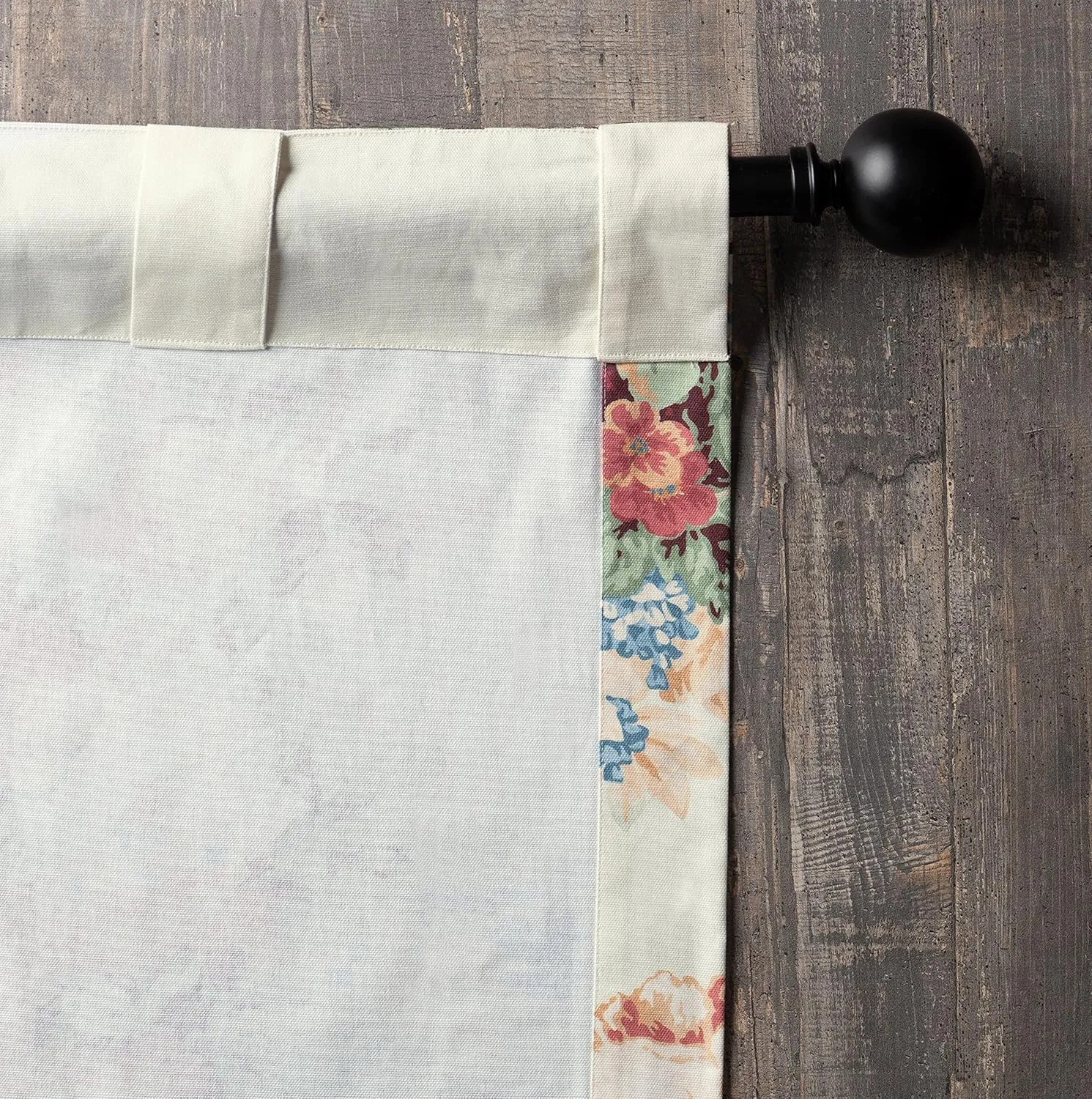 Maison d' Hermine Curtains for Living Room 100% Cotton 84 inch Length Two Panels Light Filtering Curtains for Bedroom Windows with Rod and Loop Pockets Drapes (Abbeville, 50" W x 84" L)
