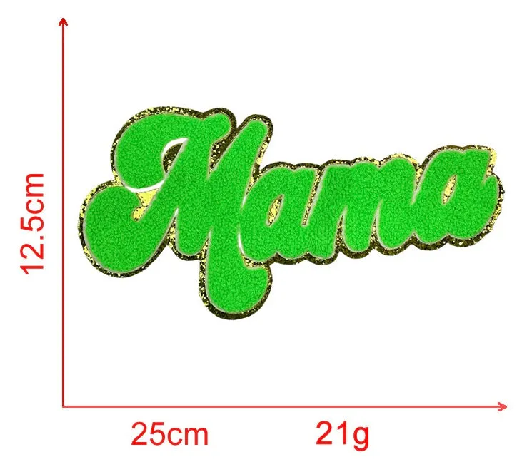 MAMA Chenille Iron-on Kid Patches