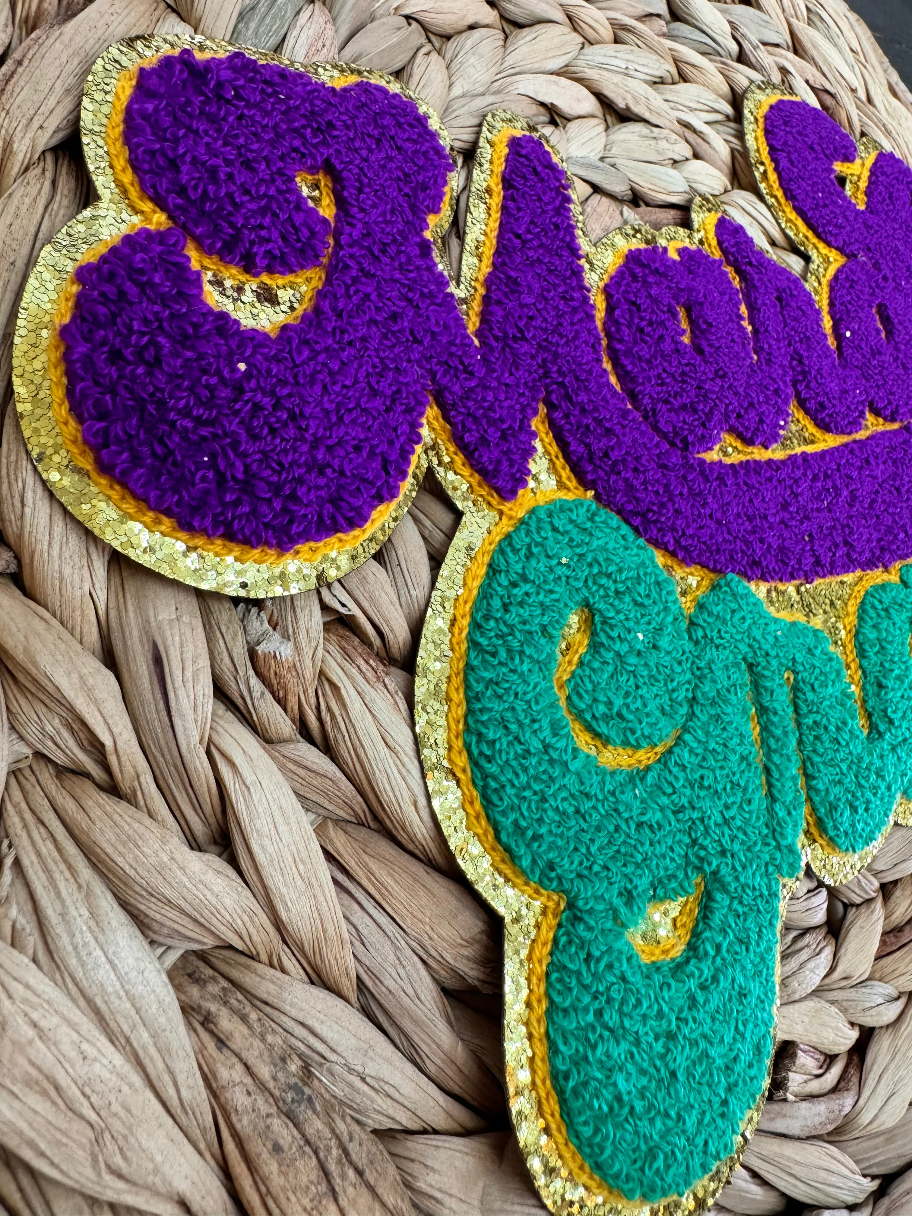 Mardi Gras Chenille Patch