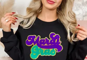 Mardi Gras Chenille Patch