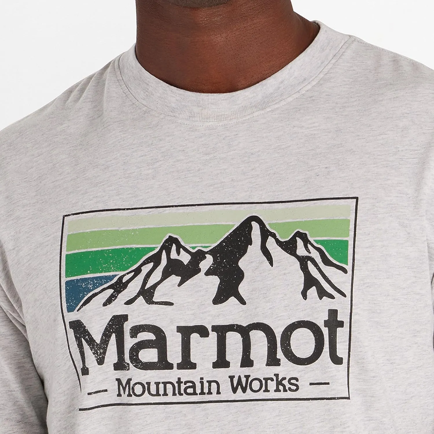 MARMOT Men's MMW Gradient Short-Sleeve Tee - Screen Printed Graphic on Soft, Breathable, Eco-Friendly Cotton/Poly Blend