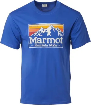 MARMOT Men's MMW Gradient Short-Sleeve Tee - Screen Printed Graphic on Soft, Breathable, Eco-Friendly Cotton/Poly Blend