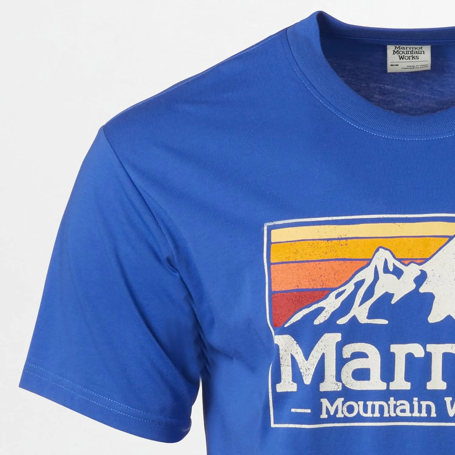 MARMOT Men's MMW Gradient Short-Sleeve Tee - Screen Printed Graphic on Soft, Breathable, Eco-Friendly Cotton/Poly Blend