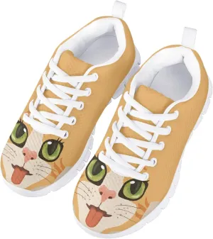 MARSVOVO Boys Girls Walking Shoes Non Slip Flexible Athletic Lightweight Breathable Printed Sneakers for Kids Black White Sole Most Comfortable Classic Casual Fashion Sports Kids Running Shoes