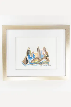 Memphis Watercolor - 11" x 14" Print