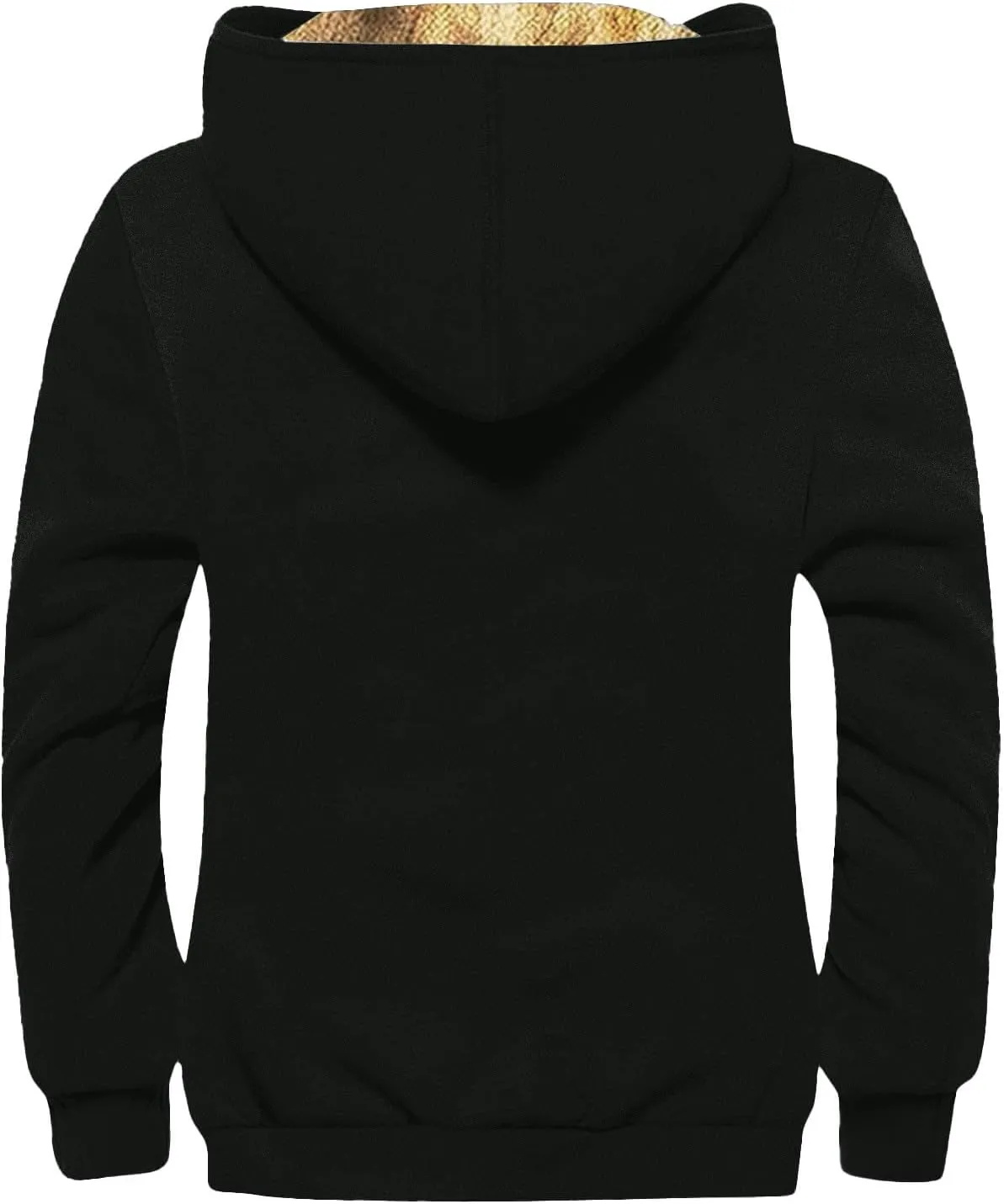 Men's Western Vintage Print Sherpa Fleece Lined Jackets Winter Warm Cozy Outerwear Quilted Down Varsity Coat Hooded