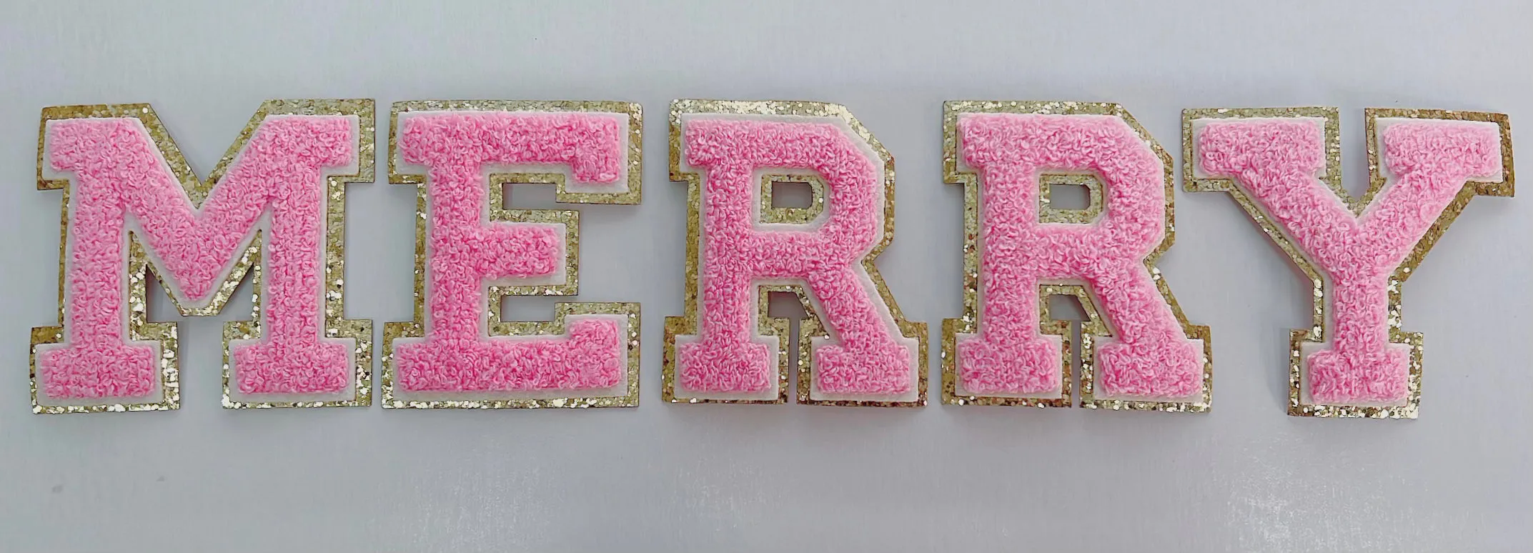 MERRY Chenille letters