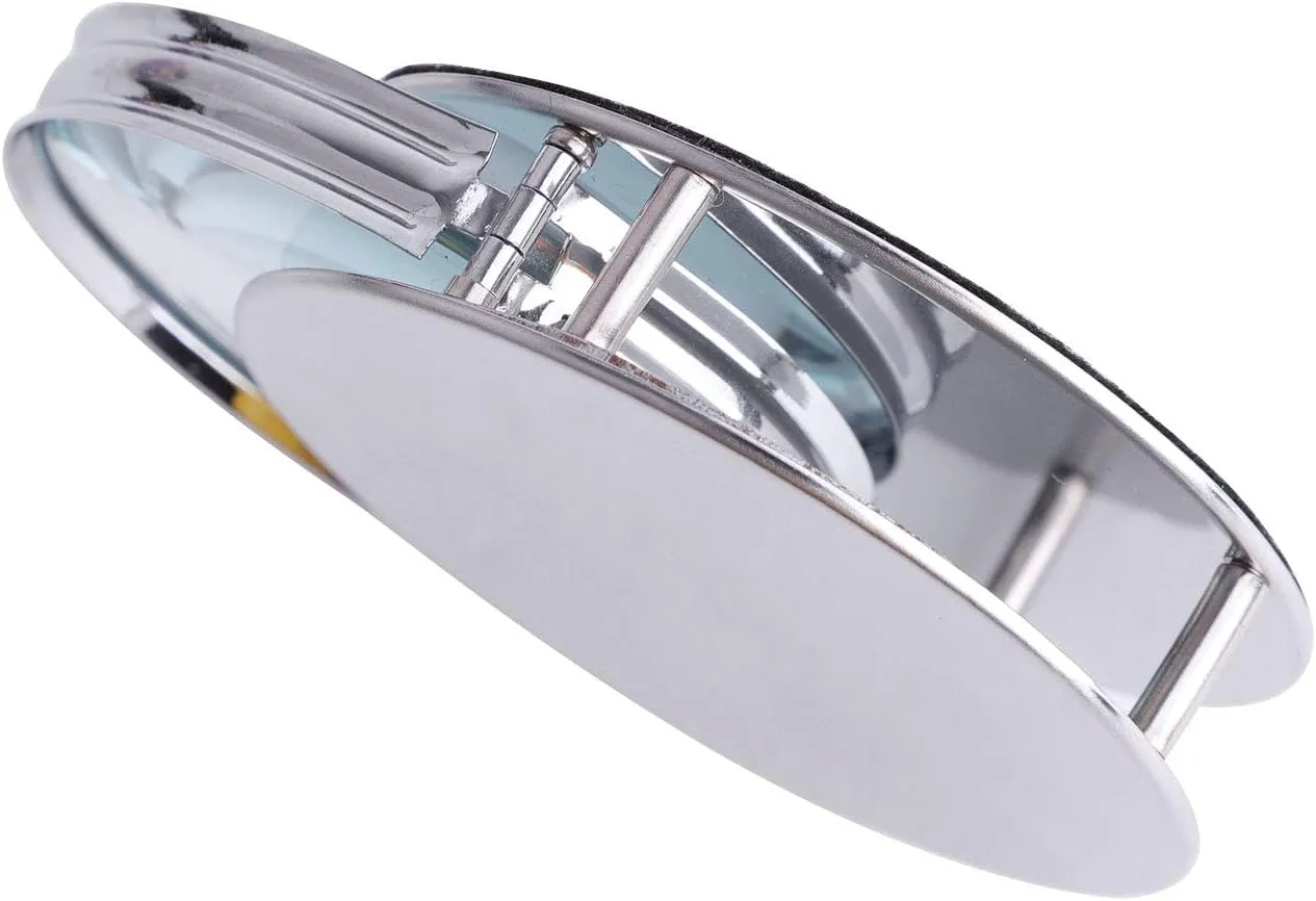 Mini 20X Folding Pocket Magnifier with Metal Case - Portable Reading Magnifying Glass for Inspection, Jewelry, Coins, Hobby, Travel
