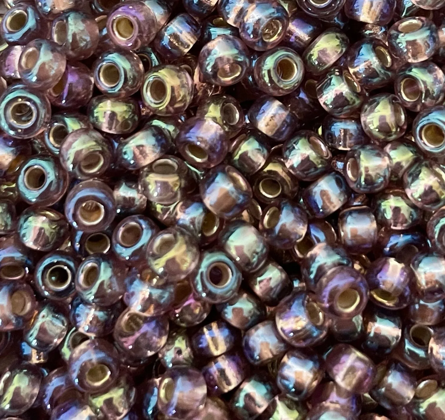 Miyuki 6 - Silver Lined Smoky Amethyst AB